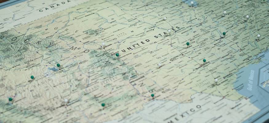 Utah USA Map